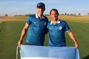 El 'Rat&oacute;n' Ayala se luci&oacute; jugando al FootGolf en Marruecos
