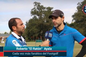 El Rat&oacute;n Ayala, una de las figuras del Buenos Aires Footgolf Tour