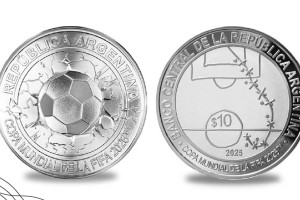 El Banco Central presentó una moneda especial en homenaje al gol de Maradona a Inglaterra
