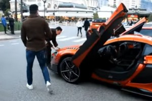 Falcao mostró su personalizado modelo de McLaren en Mónaco 