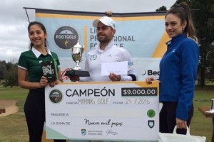 Seba Pelliccioni, footgolfista Marketing Registrado, gan&oacute; en la Liga Profesional