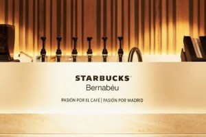 El Real Madrid se alió con Starbucks: el más grande de España y el primero en un estadio