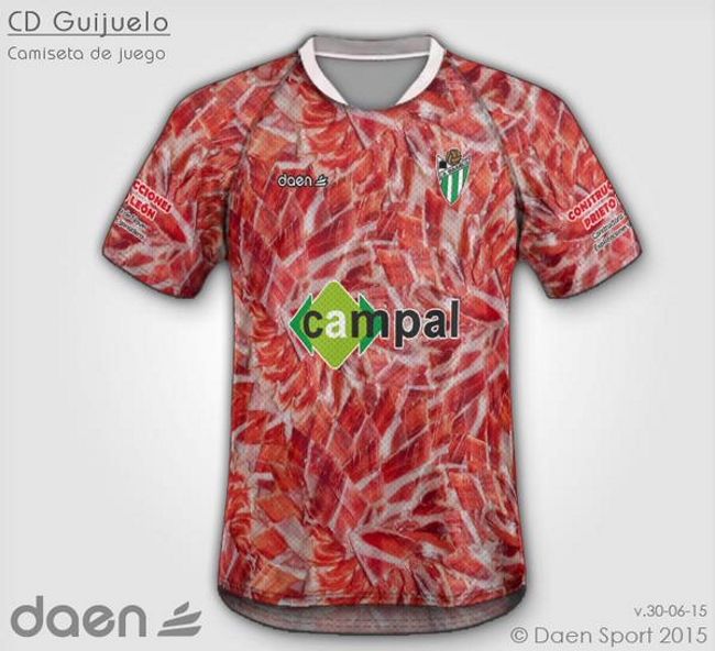 Un equipo español usará una camiseta con el diseño de un jamón ibérico