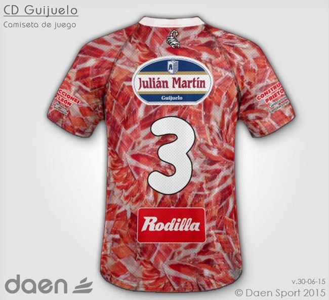 Un equipo español usará una camiseta con el diseño de un jamón ibérico