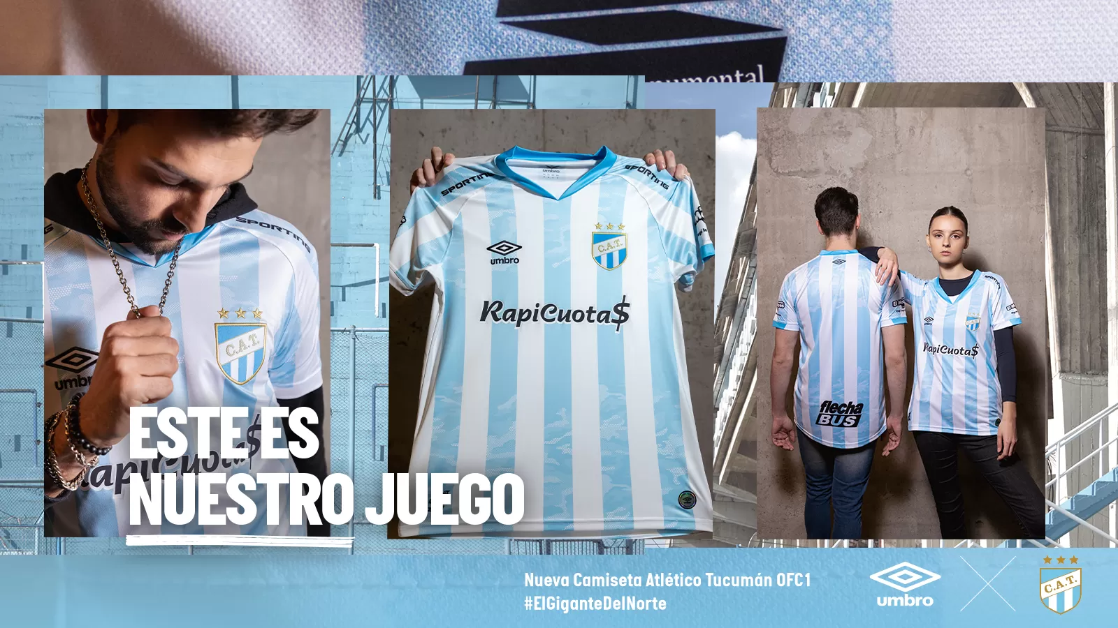 Contradicción mudo política Atlético Tucumán presentó junto a Umbro su nueva camiseta titular