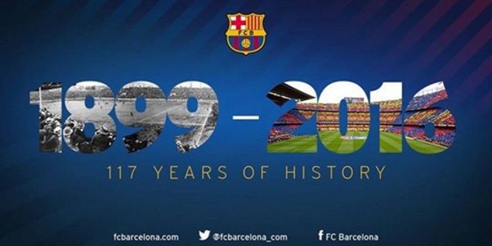 El FC Barcelona cumpli&oacute; 117 a&ntilde;os; esta fue su primera camiseta