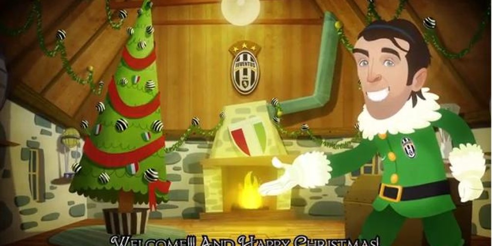 La Juventus saluda a sus hinchas por las fiestas con una divertida animación