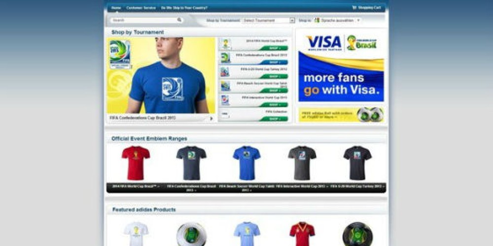 Ya funciona la tienda online de Brasil 2014