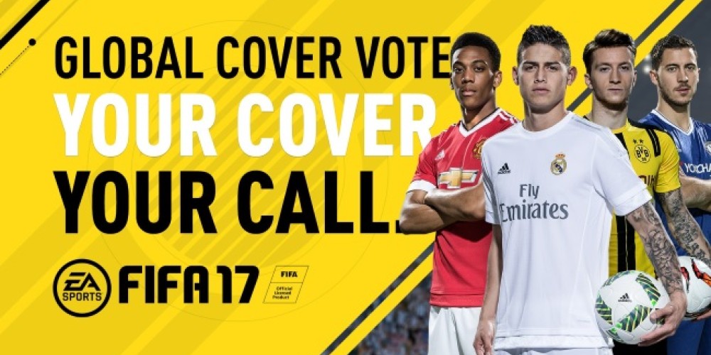 La gente elegirá la tapa del FIFA17: James, Reus, Martial o Hazard