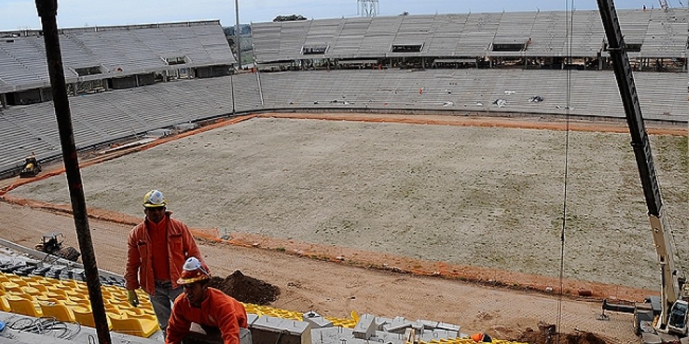 El Estadio de Peñarol cumple 19 meses de obras