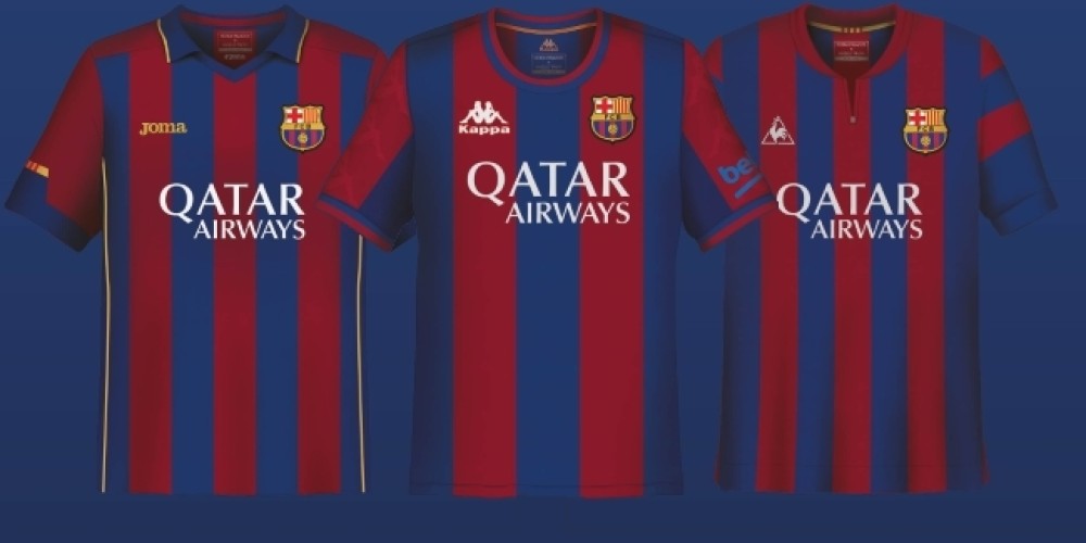 La camiseta del Barcelona seg&uacute;n 20 marcas distintas
