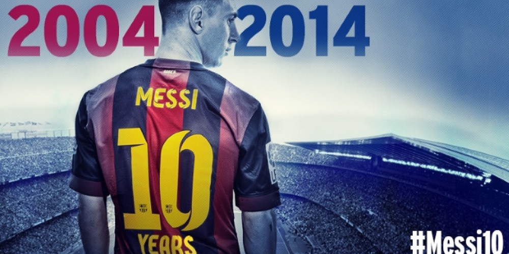 Las 20 camisetas y todos los patrocinadores de Messi en sus 10 años en Barcelona
