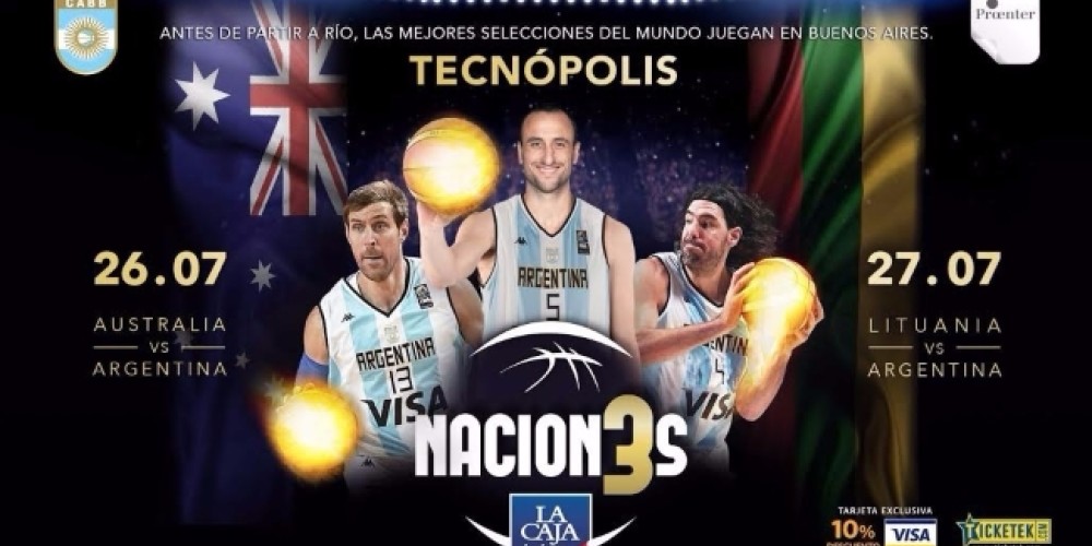 Se presentó el 3 Naciones de Básquet previo a Río 2016