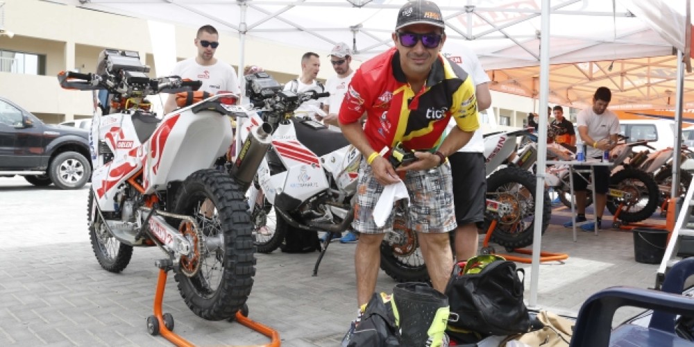 Chavo Salvatierra est&aacute; listo para competir en el Rally de Abu Dhabi