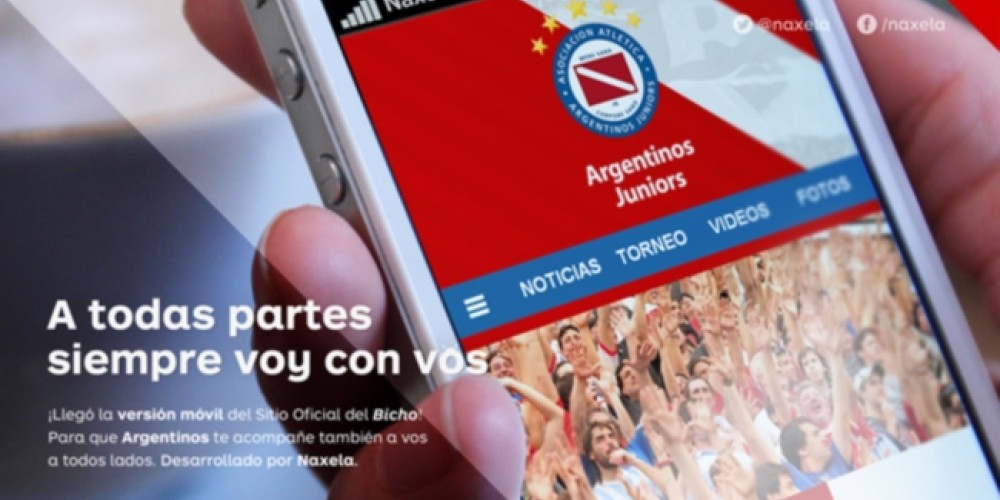Argentinos Juniors presenta su nuevo sitio web m&oacute;vil