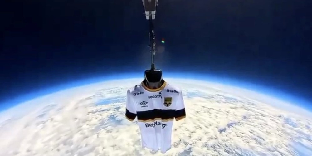 Una activaci&oacute;n sin precedentes: Inter de Bogot&aacute; llev&oacute; su camiseta al espacio