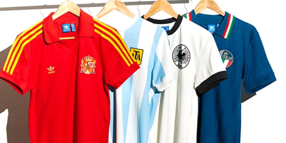 adidas Originals revel&oacute; su l&iacute;nea retro de camisetas mundialistas