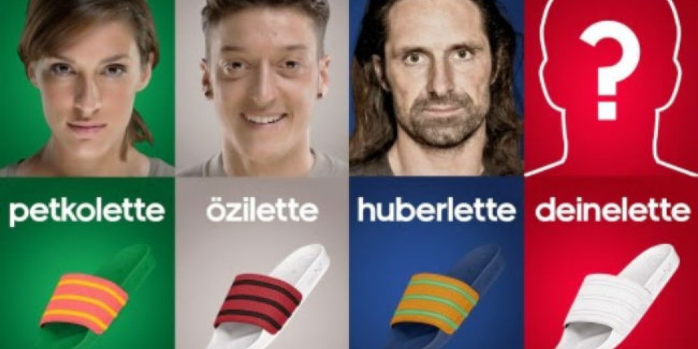 Con Özil y Schweinsteiger, adidas relanza las adilette