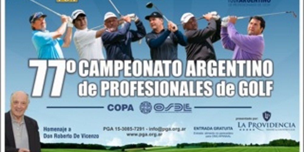 Llega el 77&ordm; Campeonato Argentino de Profesionales de Golf en homenaje a De Vicenzo