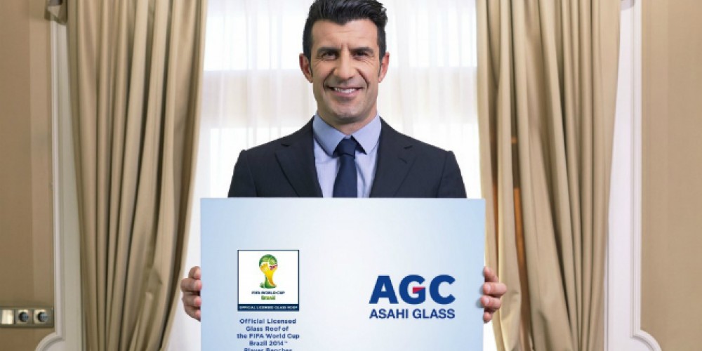Luis Figo es el embajador de AGC Asahi Glass para Brasil 2014