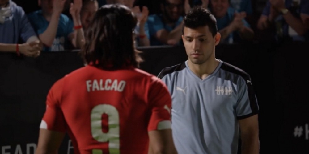 Agüero y Falcao protagonizan el spot de Puma previo al derbi de Manchester