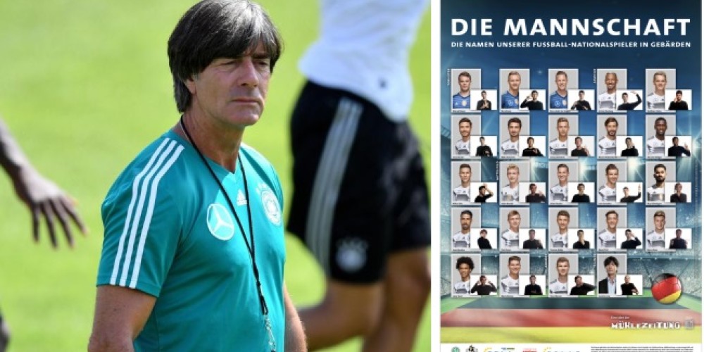 En Alemania se filtró un póster con los 23 antes de que Löw desafecte a los no convocados