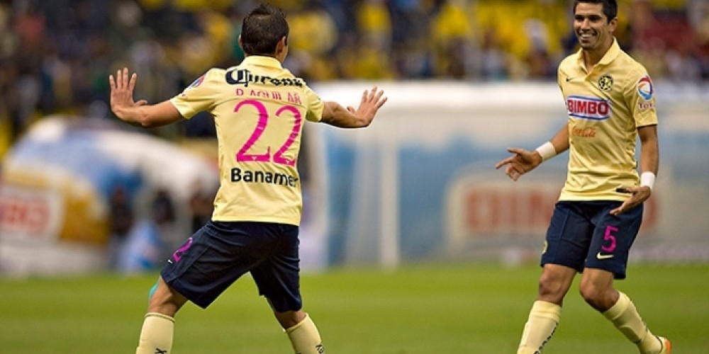 El Am&eacute;rica de M&eacute;xico jug&oacute; con n&uacute;meros rosas por la lucha contra el c&aacute;ncer de mamas