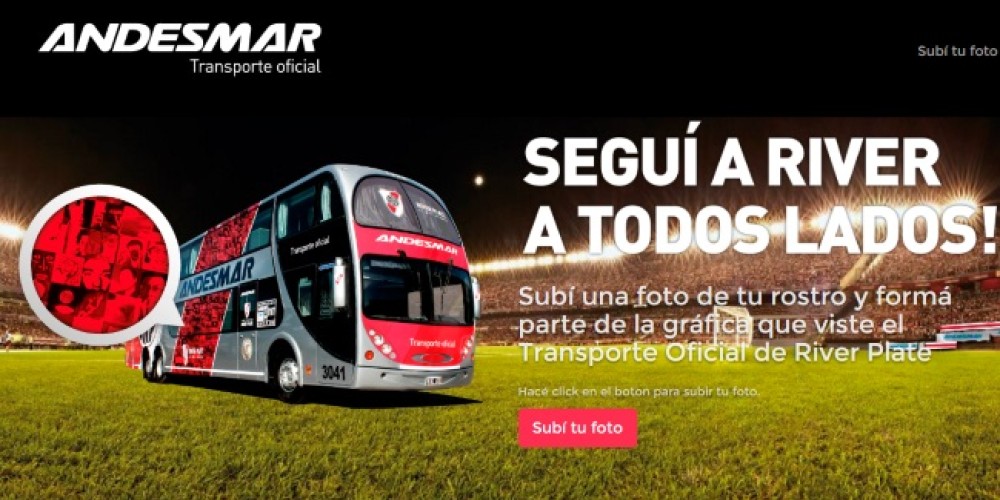 Los hinchas de River podr&aacute;n tener su foto en el micro del plantel