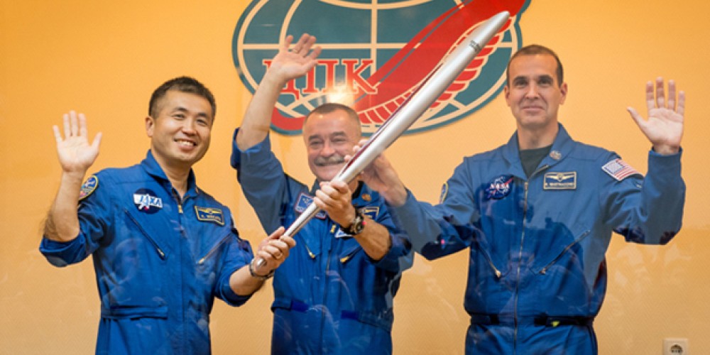 La antorcha olímpica de Sochi 2014 viajó al espacio