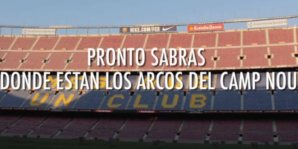 Un sorprendente video muestra que desaparecieron los arcos del Camp Nou