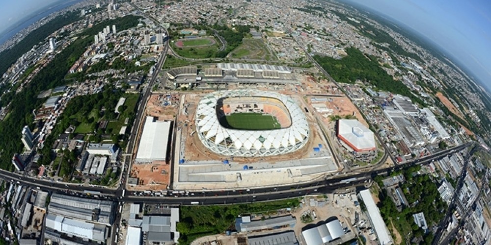 El Arena Amazonia de Manaos está listo para su inauguración