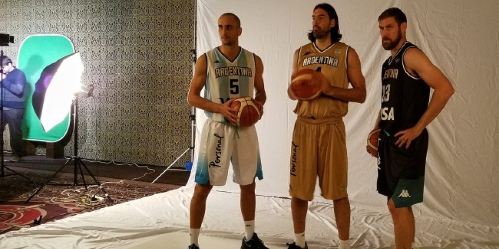 Con Ginóbili, Scola y Nocioni, el básquet argentino presentó sus camisetas para Río