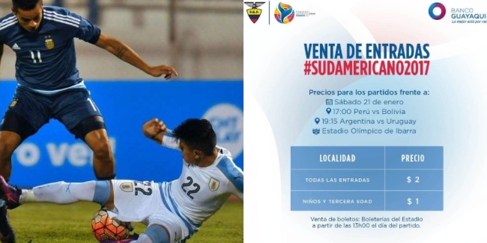 La historia del insólito precio para ver a Argentina en el Sudamericano Sub 20