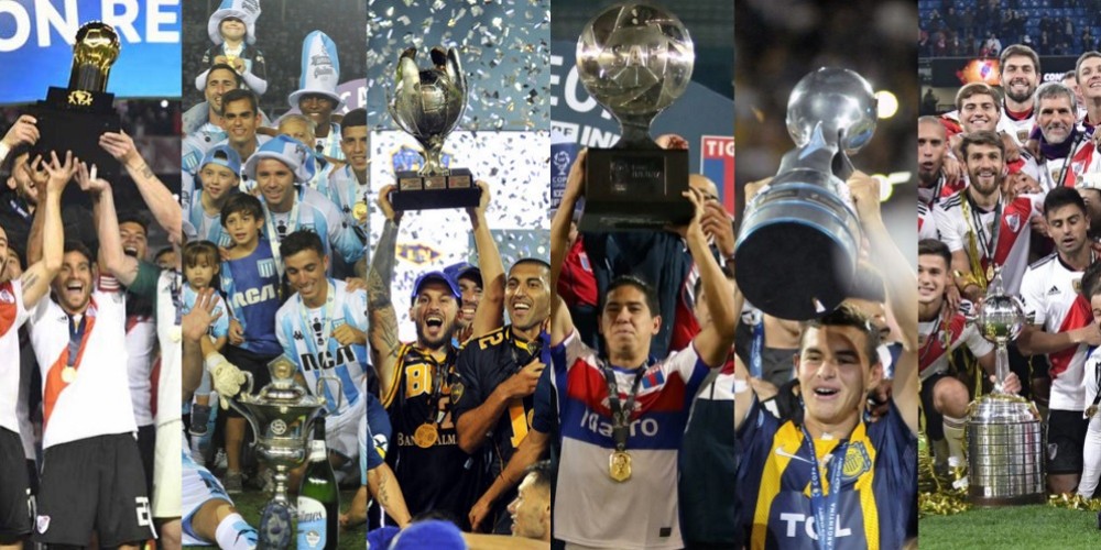 La temporada del fútbol argentino que tuvo ocho títulos en disputa y cinco campeones