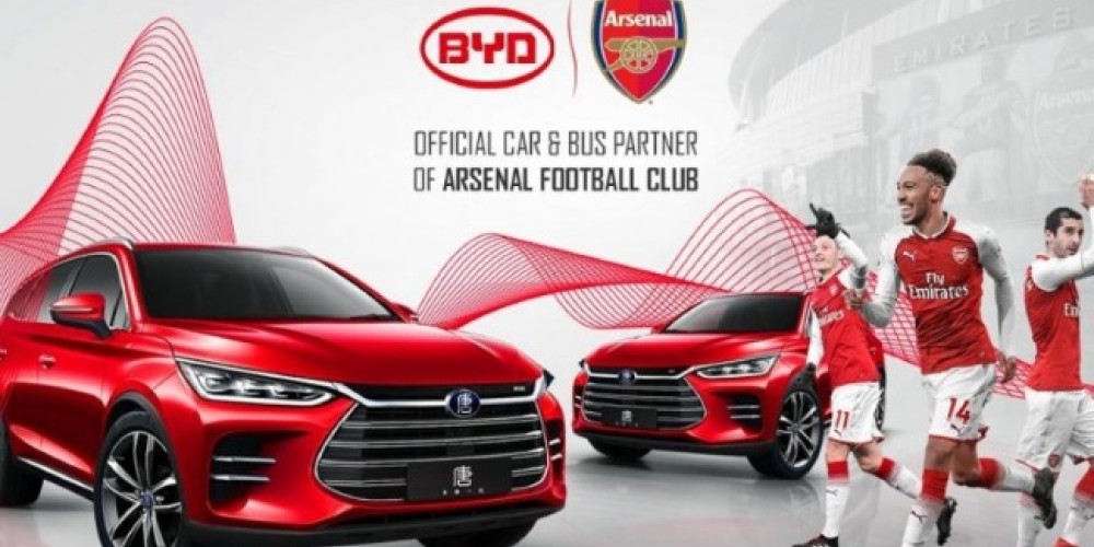 El Arsenal fich&oacute; por una automotriz china y ya se lanz&oacute; una l&iacute;nea de veh&iacute;culos el&eacute;ctricos oficiales del equipo