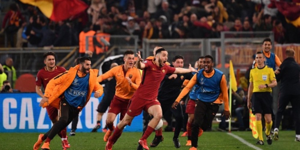 La AS Roma emuló un “tuit” de Lanús para festejar su paso a semifinales de la Champions