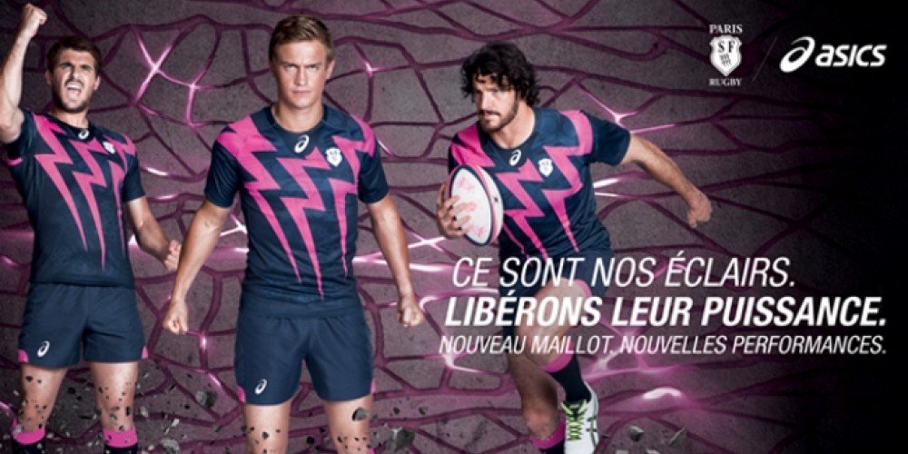 Asics sorprendió con las camisetas del Stade Français