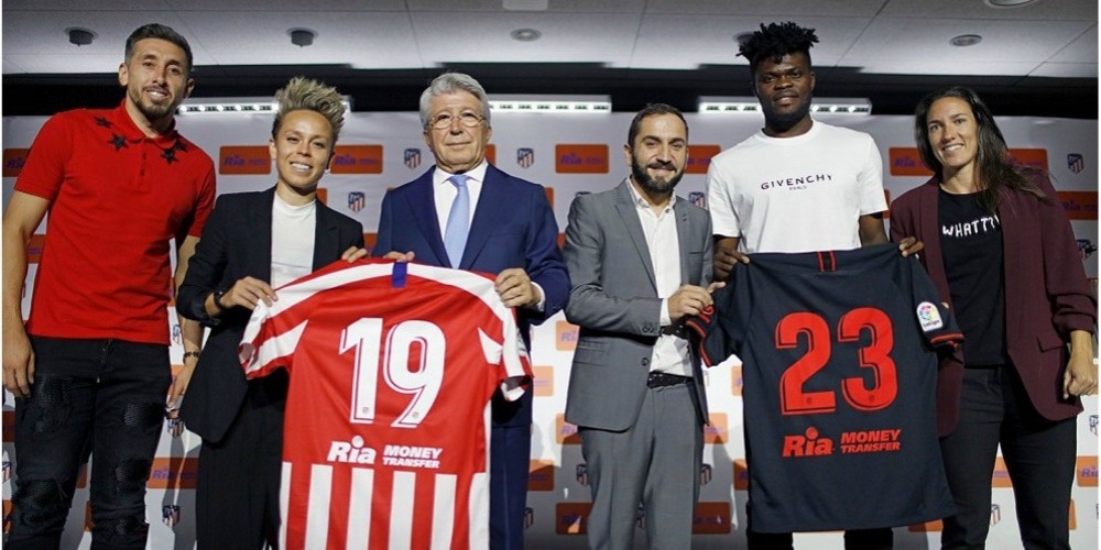 Atlético de Madrid presentó un nuevo sponsor para sus equipos masculinos y femeninos