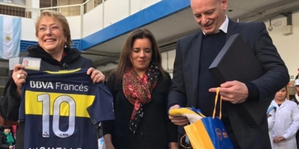 Michele Bachelet, socia honoraria de Boca hasta el 2022