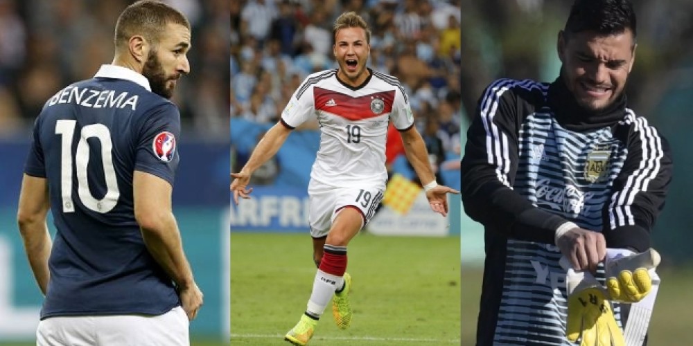 Estas son las 10 principales ausencias de Rusia 2018