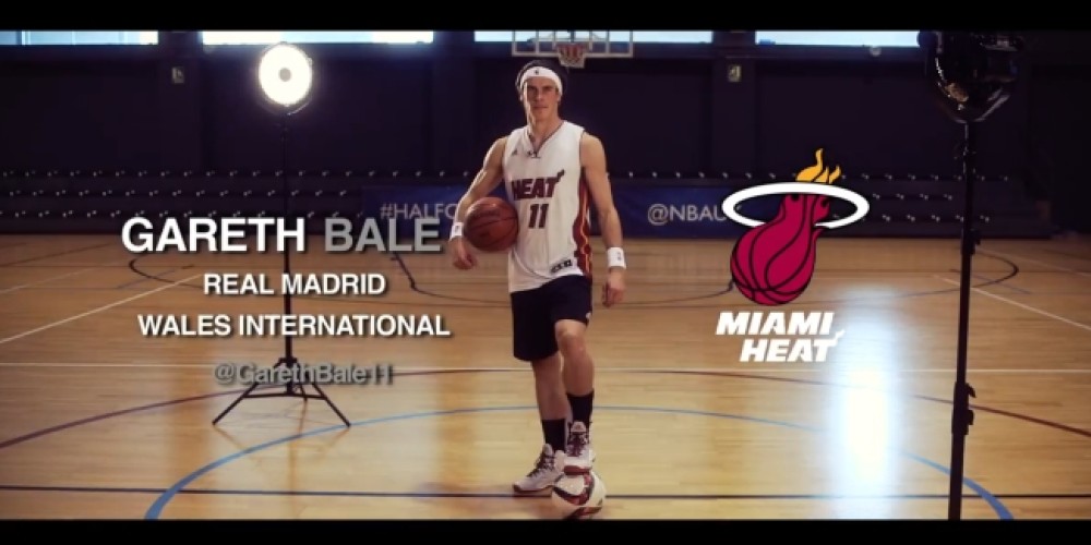 Gareth Bale participó del NBA Half Court Challenge junto a Miami Heat