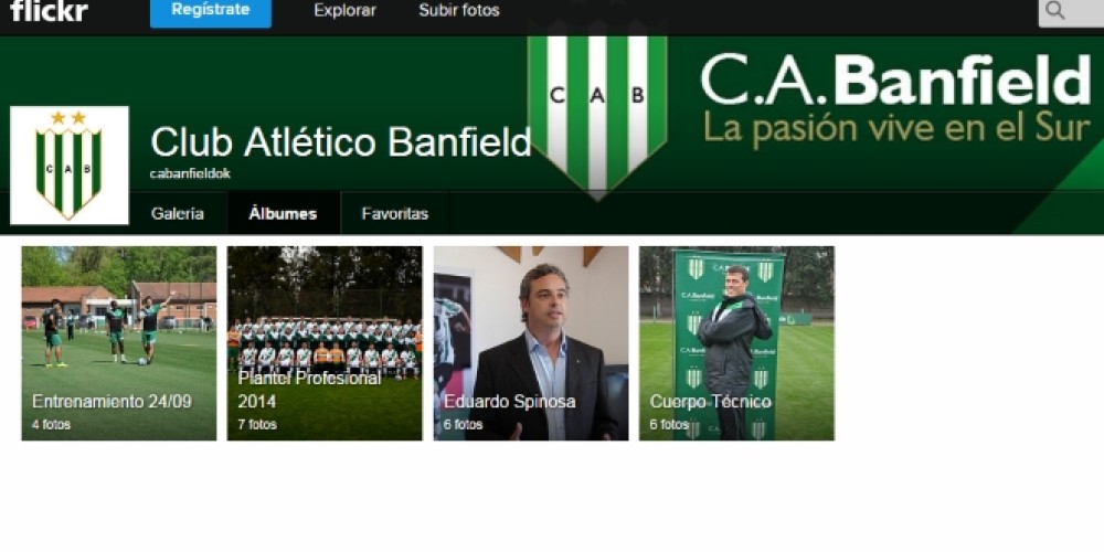 Banfield lanza su cuenta en Flickr