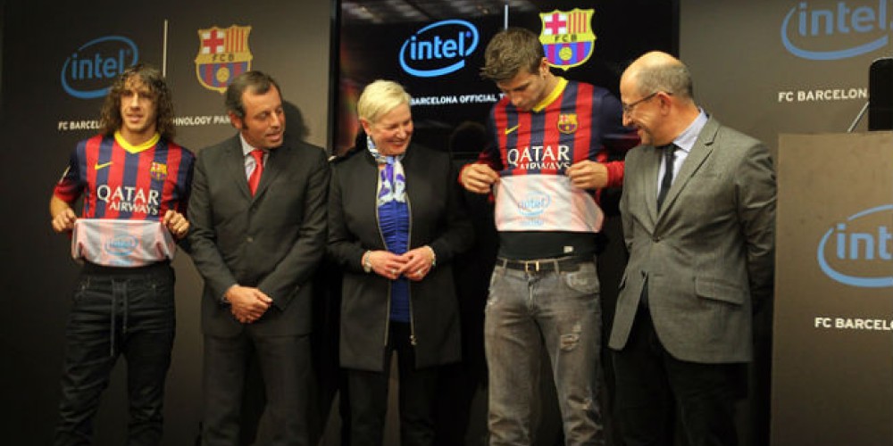 El logo de Intel estar&aacute; dentro de la camiseta del Barcelona