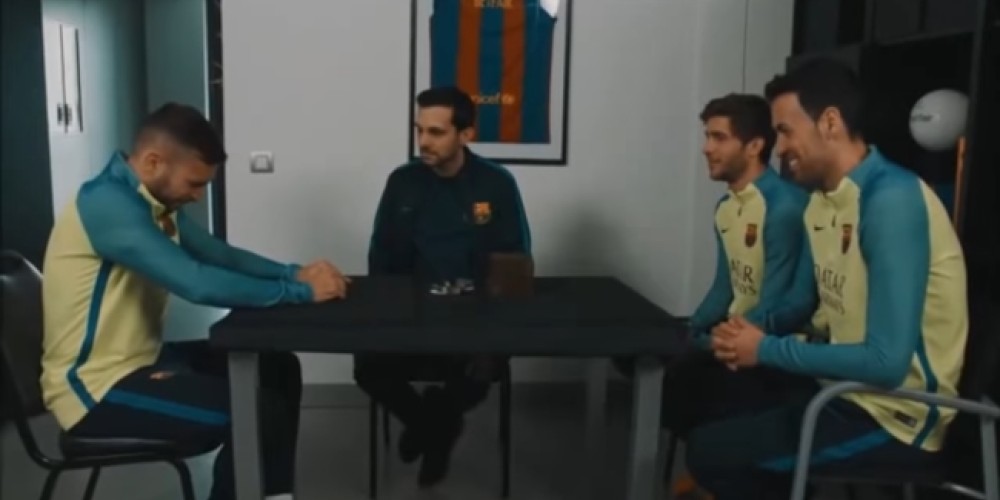 El truco de magia que sorprendió a Suárez previo al partido frente al PSG