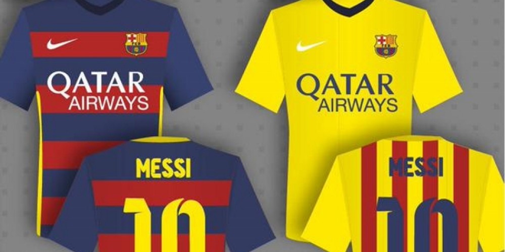 &iquest;Barcelona con camiseta a franjas horizontales en 2015?