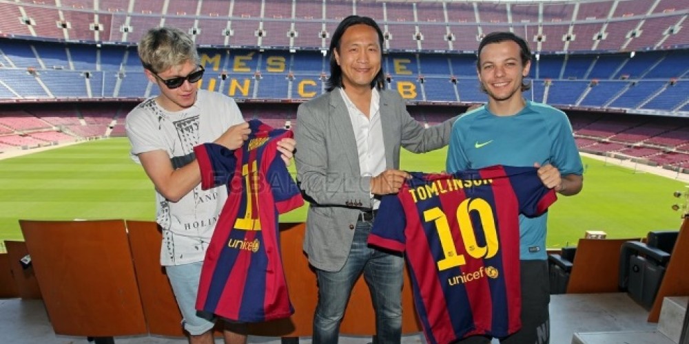 One Direction visitó el Camp Nou