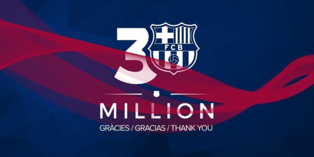 FC Barcelona, el primer club del mundo en superar los tres millones de &lsquo;followers&rsquo; en YouTube