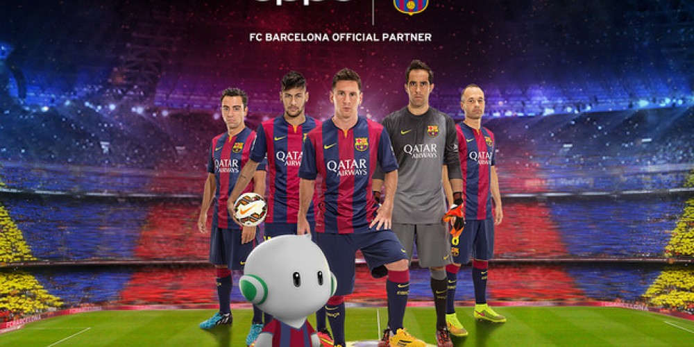 Barcelona tiene un nuevo patrocinador: OPPO