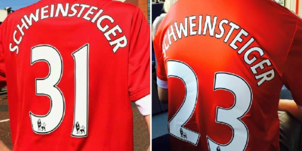 Schweinsteiger regala camisetas a los hinchas por el enojo tras su cambio de número