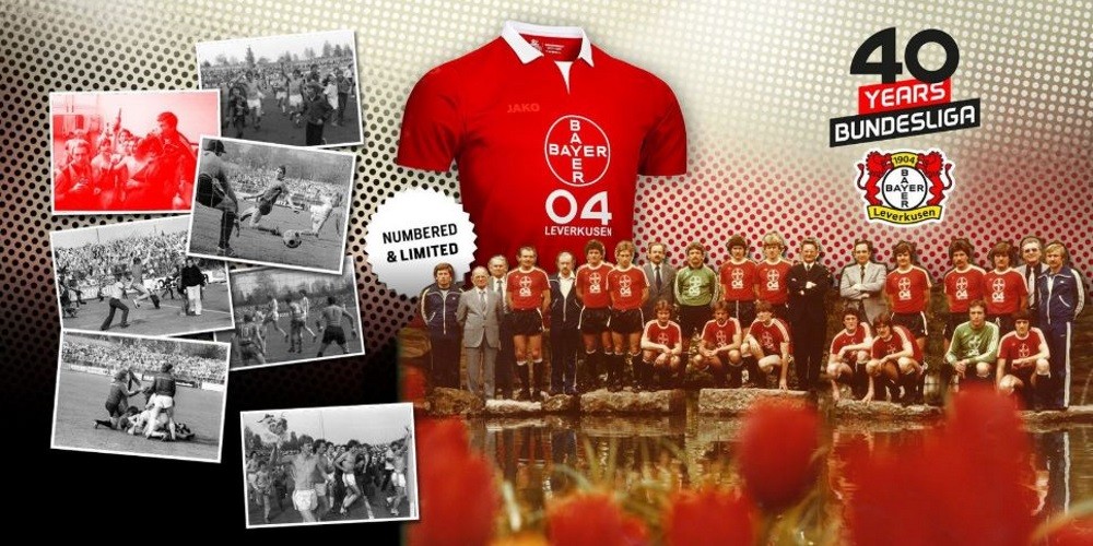 Bayer Leverkusen lanzó una camiseta para celebrar sus 40 años en la Bundesliga